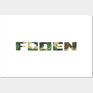 Foden classic 1970s commercial vehicle logo badge camo Posters and Art